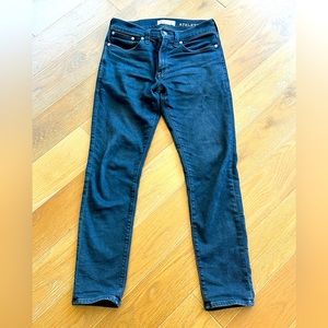 Madewell Athletic Slim Stretch Jeans in Dark Navy Wash 29x30
